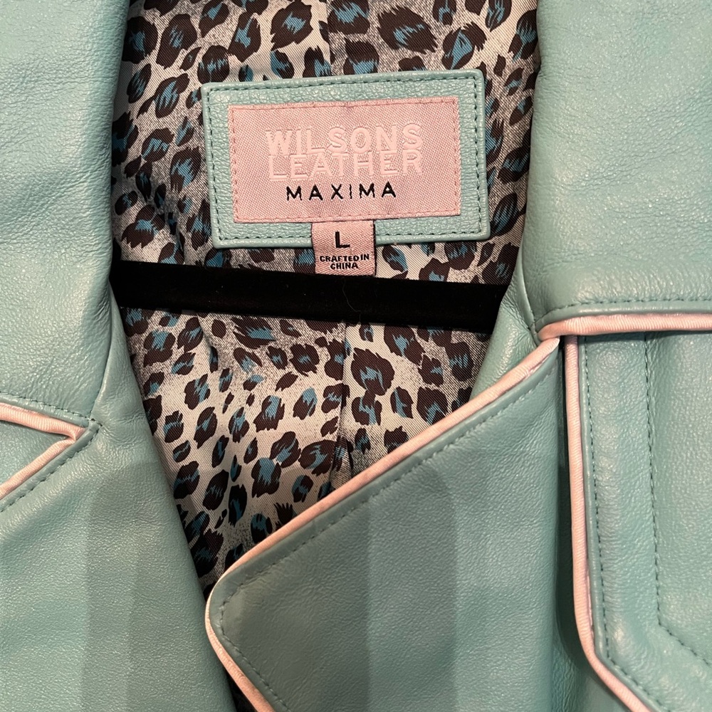 Wilsons Leather Women's Turquoise Jacket